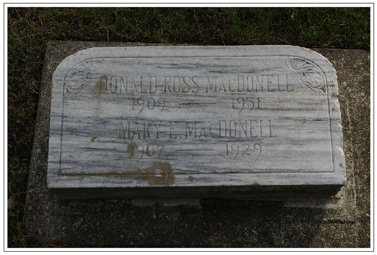 Grave of Constable Donald Ross MacDonell, Saint Joachim Cemetery, Edmonton, AB