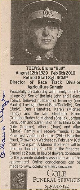 Toews Obit