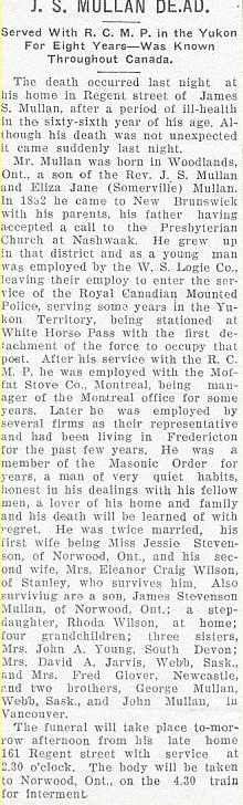 NWMP Mullan